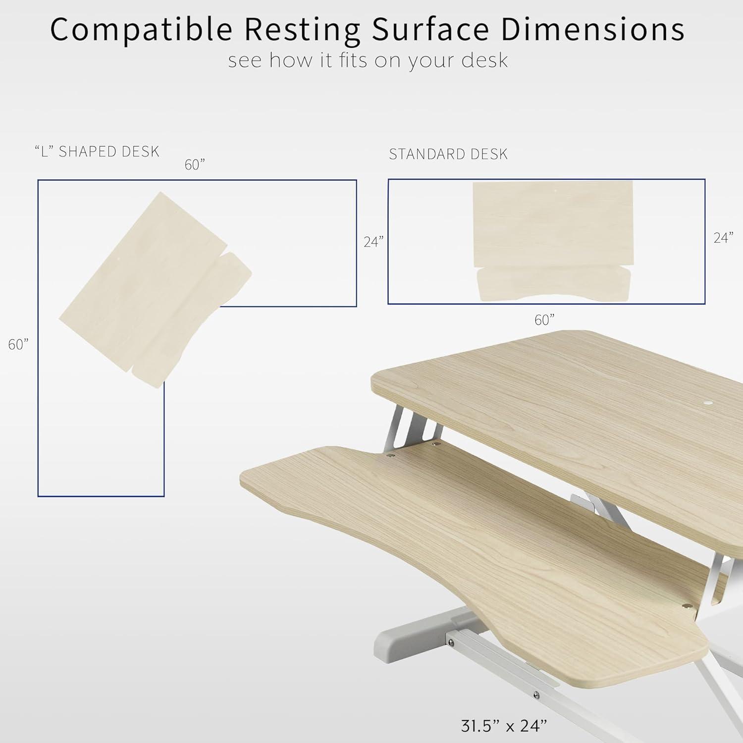 VIVO Height Adjustable Standing Desk Converter (DESK-V000K Series)