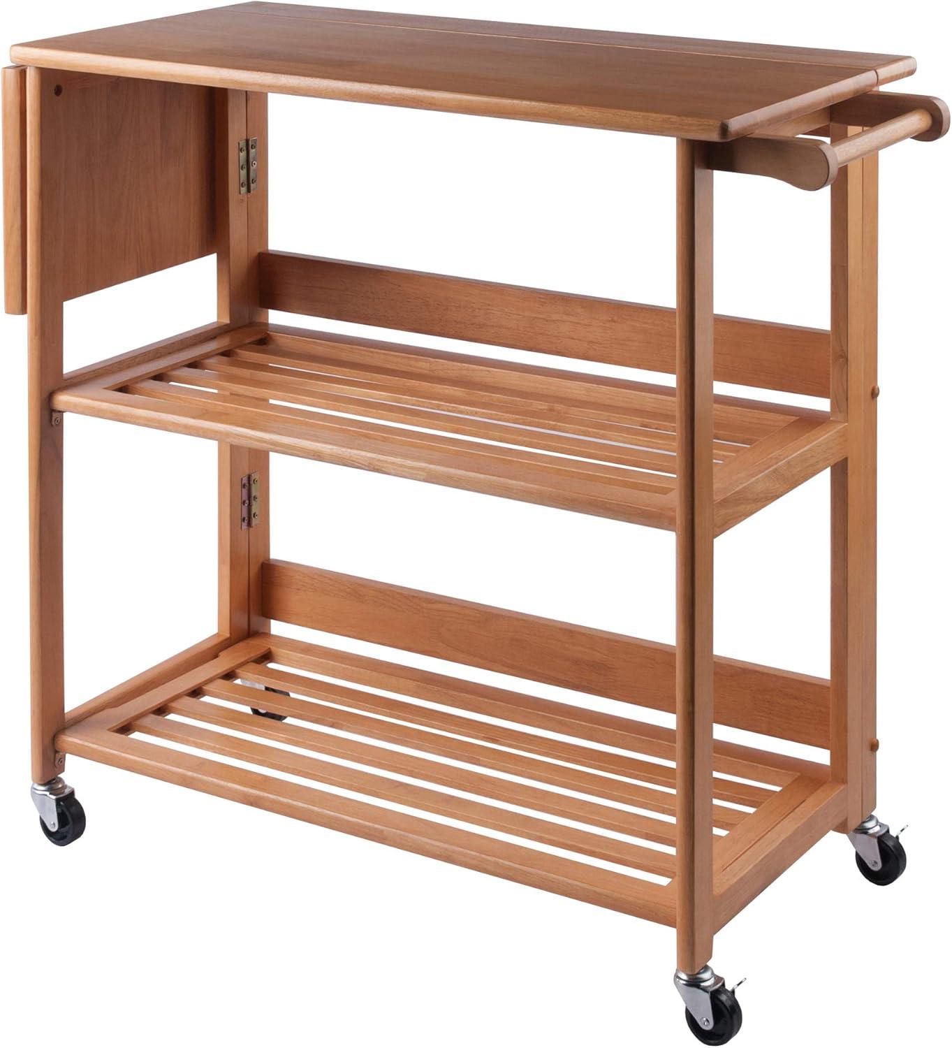 Winsome Radley Kitchen Cart, Light Oak