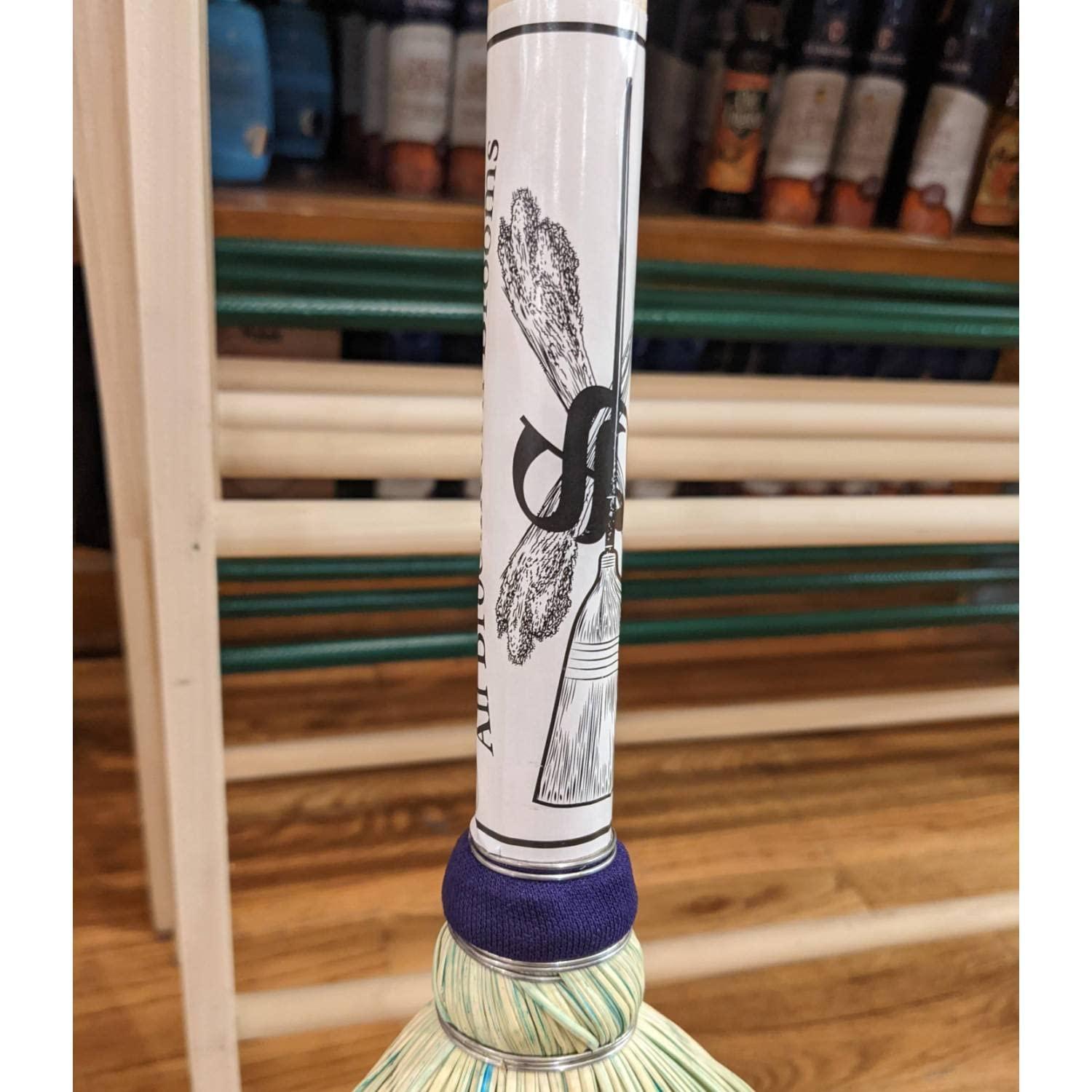 Stoltzfus Brooms & Carpets Amish-Made House Broom - Authentic Corn Straw Broom with Hardwood Handle, Natural, 55 inches