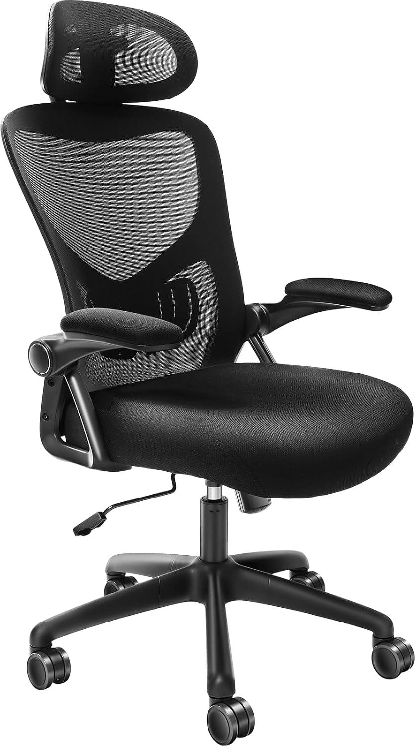 Black Ergonomic High Back Mesh Office Chair with Adjustable Lumbar Support