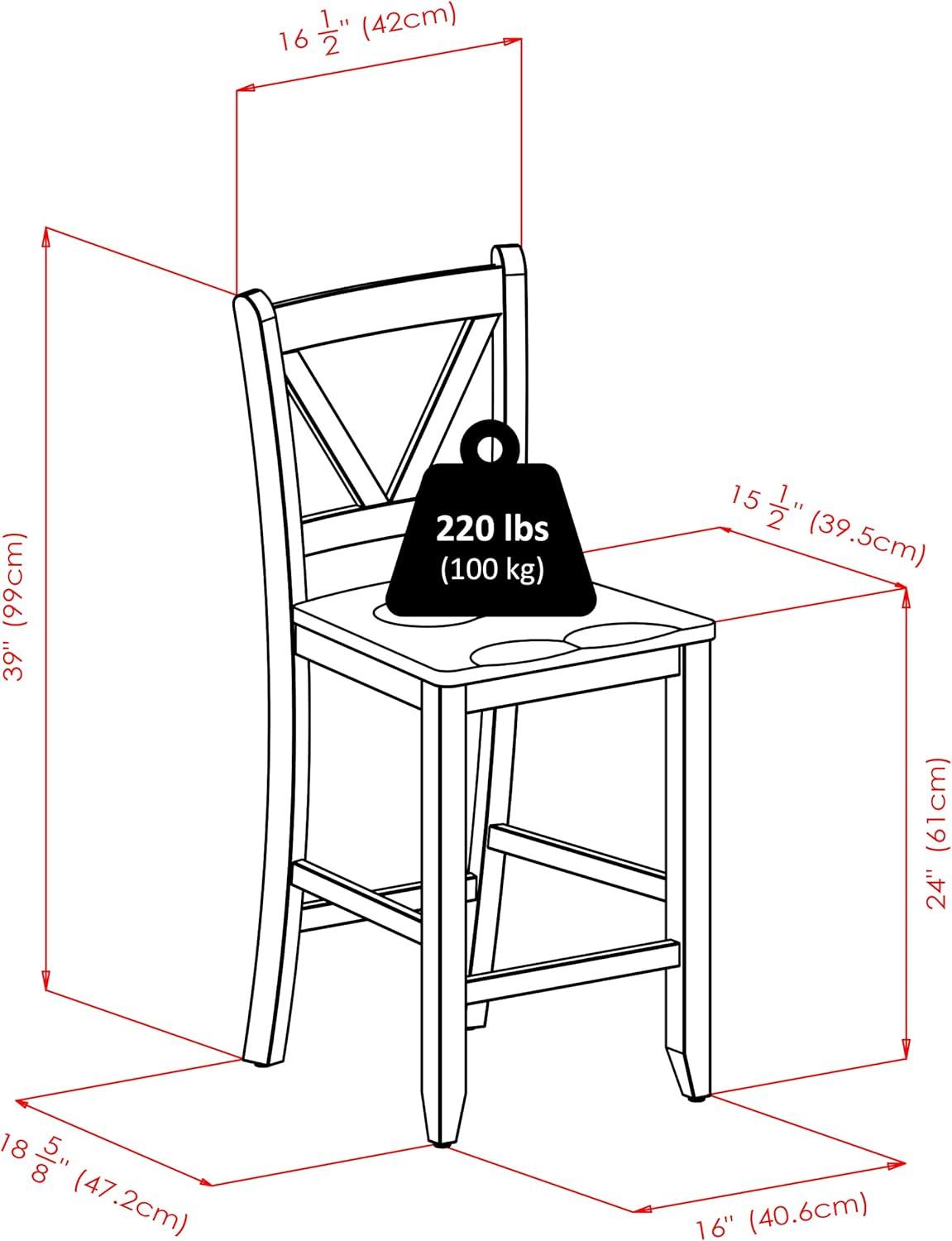 Winsome 3pc Lynnwood Set Drop Leaf Counter Height Dining Sets with Counter Stools Wood/Walnut: Mid-Century Modern, 4-Seat Pub Table Set