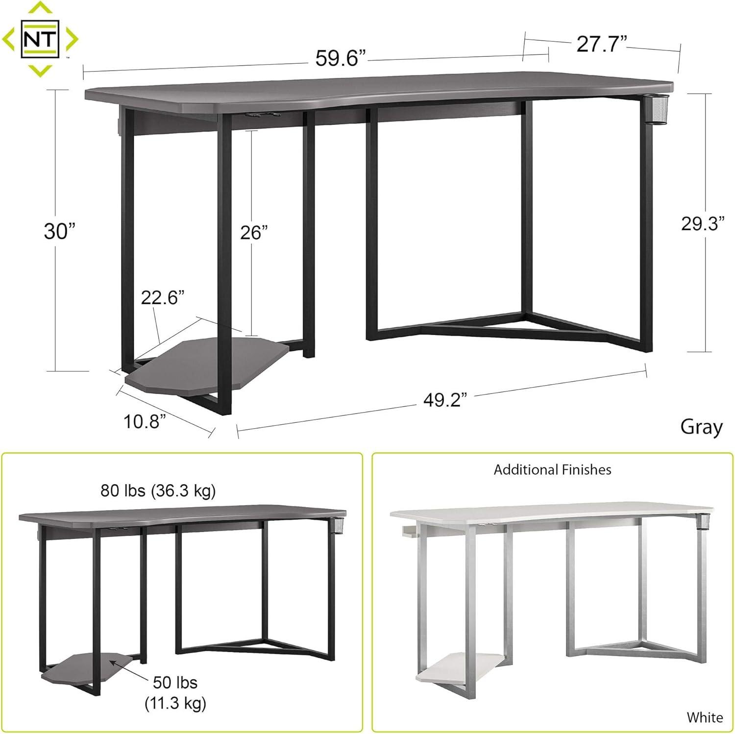 Quest Gaming Desk with CPU Stand