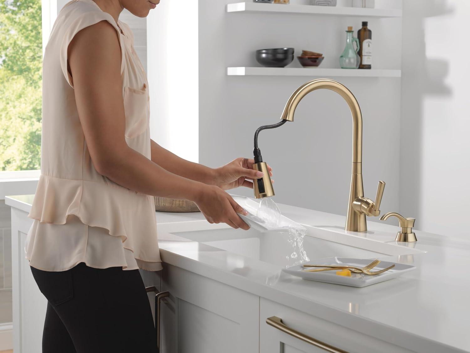 Boyd Pull Down Sprayer Kitchen Sink Faucet with Matching Soap Dispenser