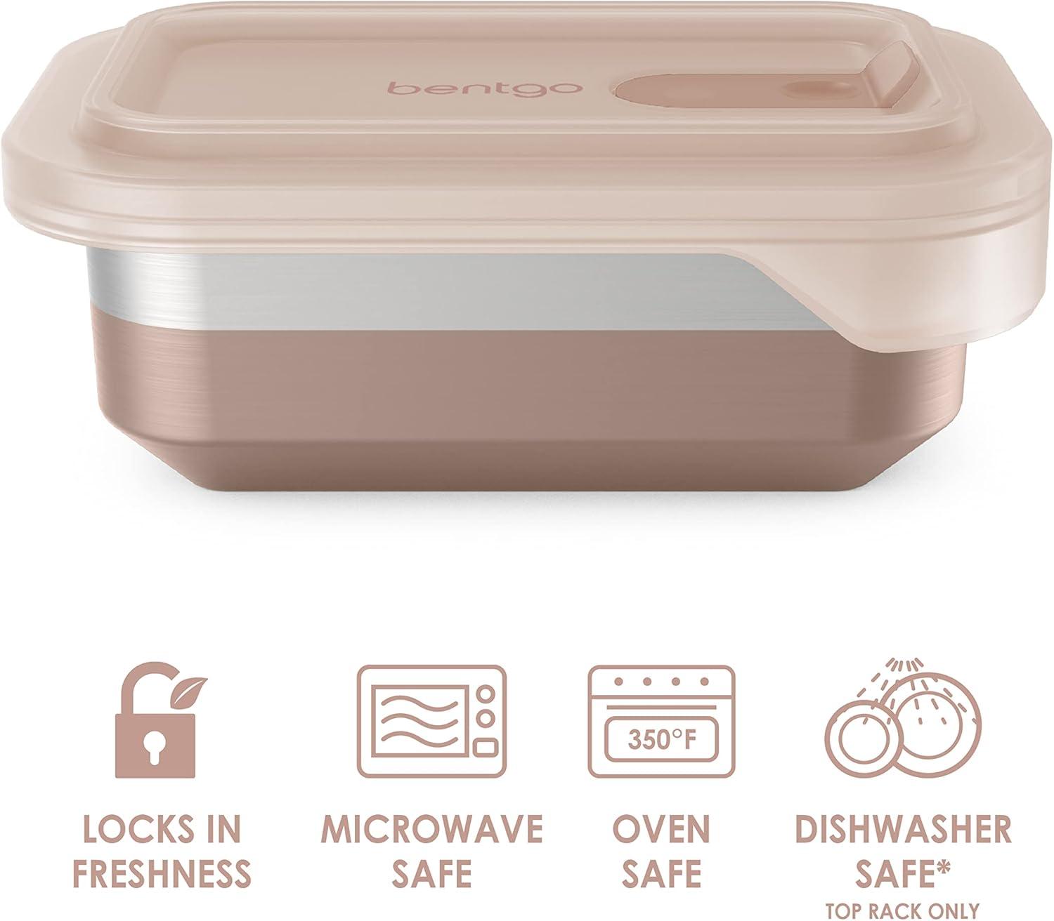 Bentgo Microsteel Heat and Eat Container Rose