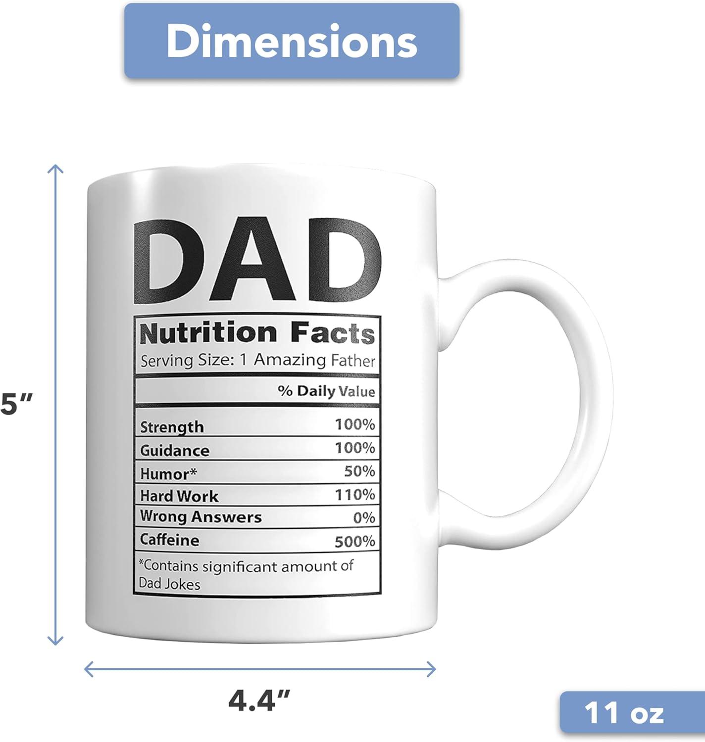 Light Autumn Changing Color Mugs - Heat Change Mug for Dad - Gifts from Daughter - Thermal Heat Activated, Battery - Dad Birthday Gifts for Dad