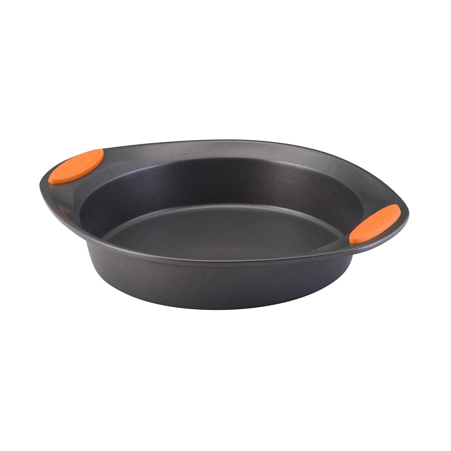 Rachael Ray Rachael Ray Yum-O Nonstick Bakeware Oven Lovin’ Round Cake Baking Pan, 9 Inch