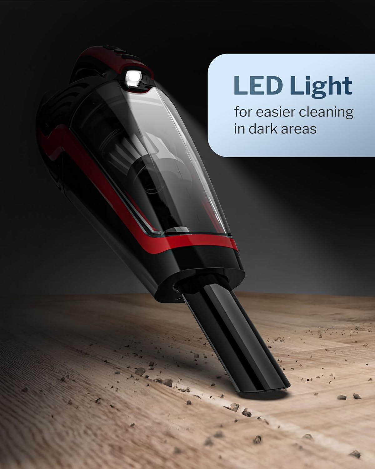 Pet Hair Handheld Vacuum, Car Vacuum Portable Cordless With Reusable Filter And Motorized Brush, Hand Vacuum Cordless Rechargeable For Carpet, Couch & Stairs