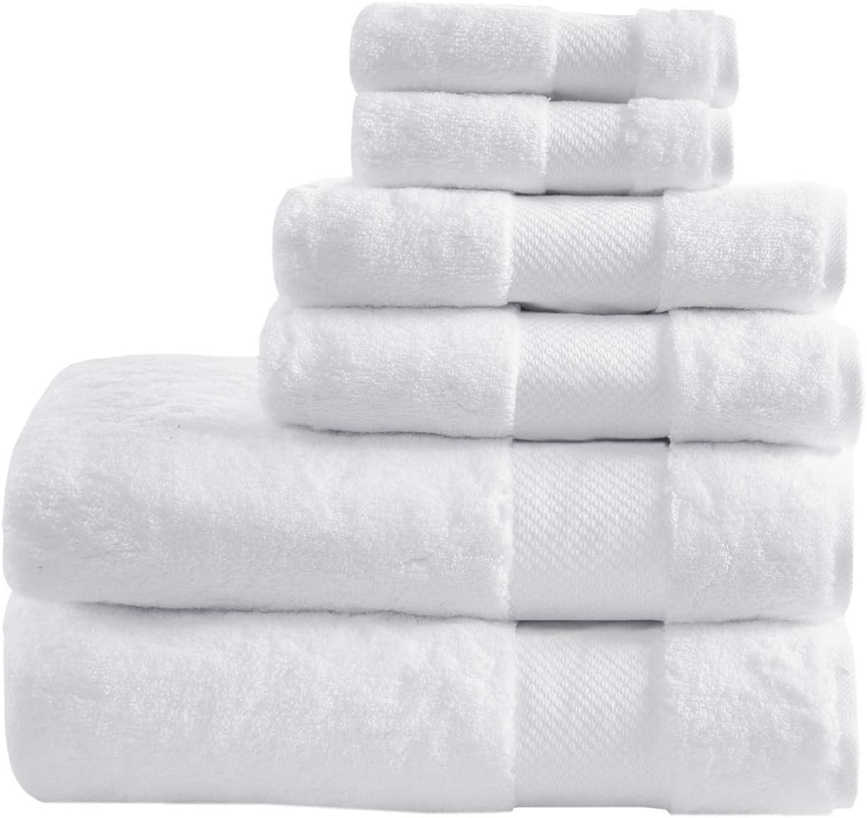 Turkish 6 Piece 100% Cotton Oversized Towel Set