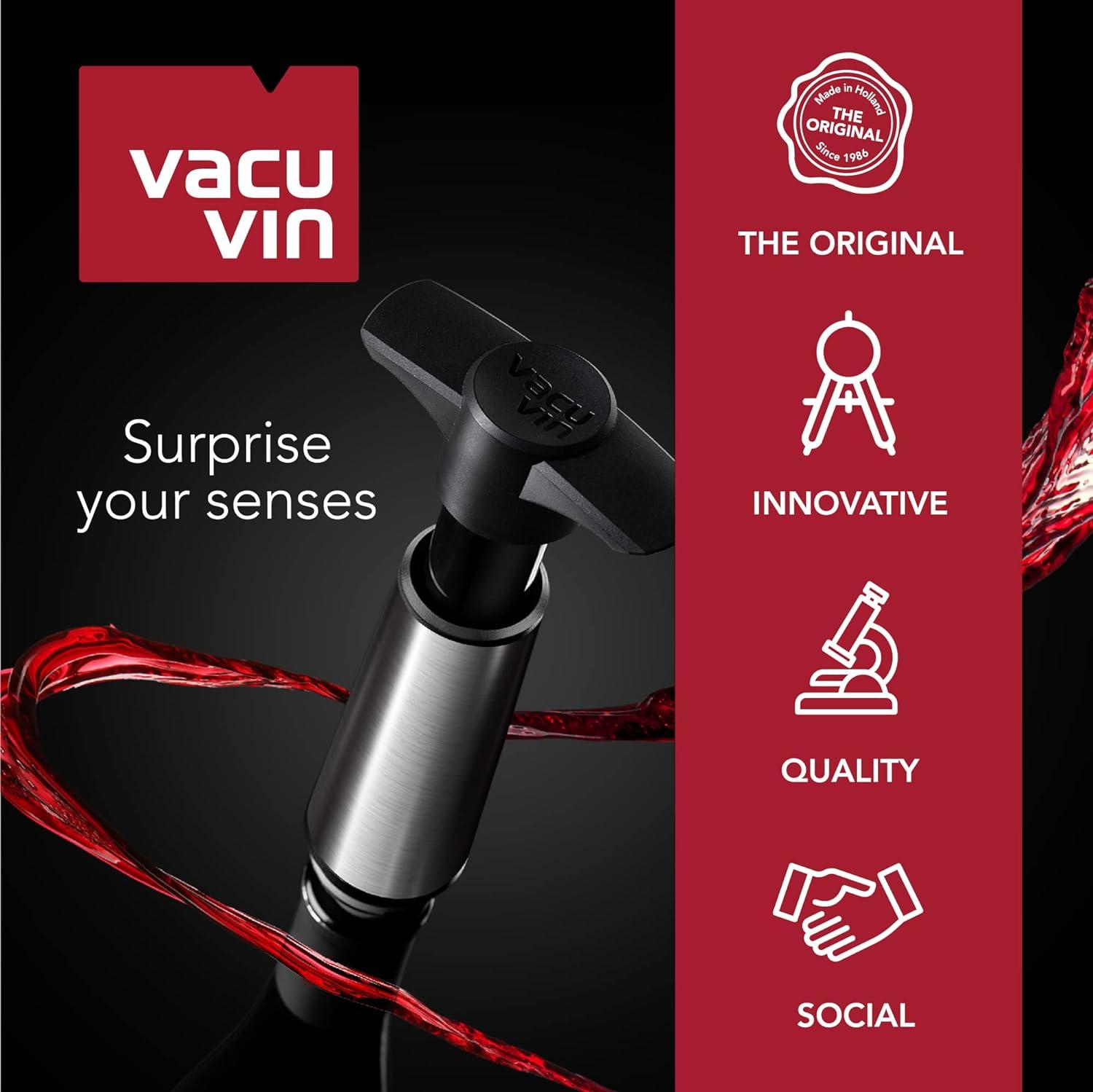 Black Plastic Wine Saver Pump with Vacuum Stoppers