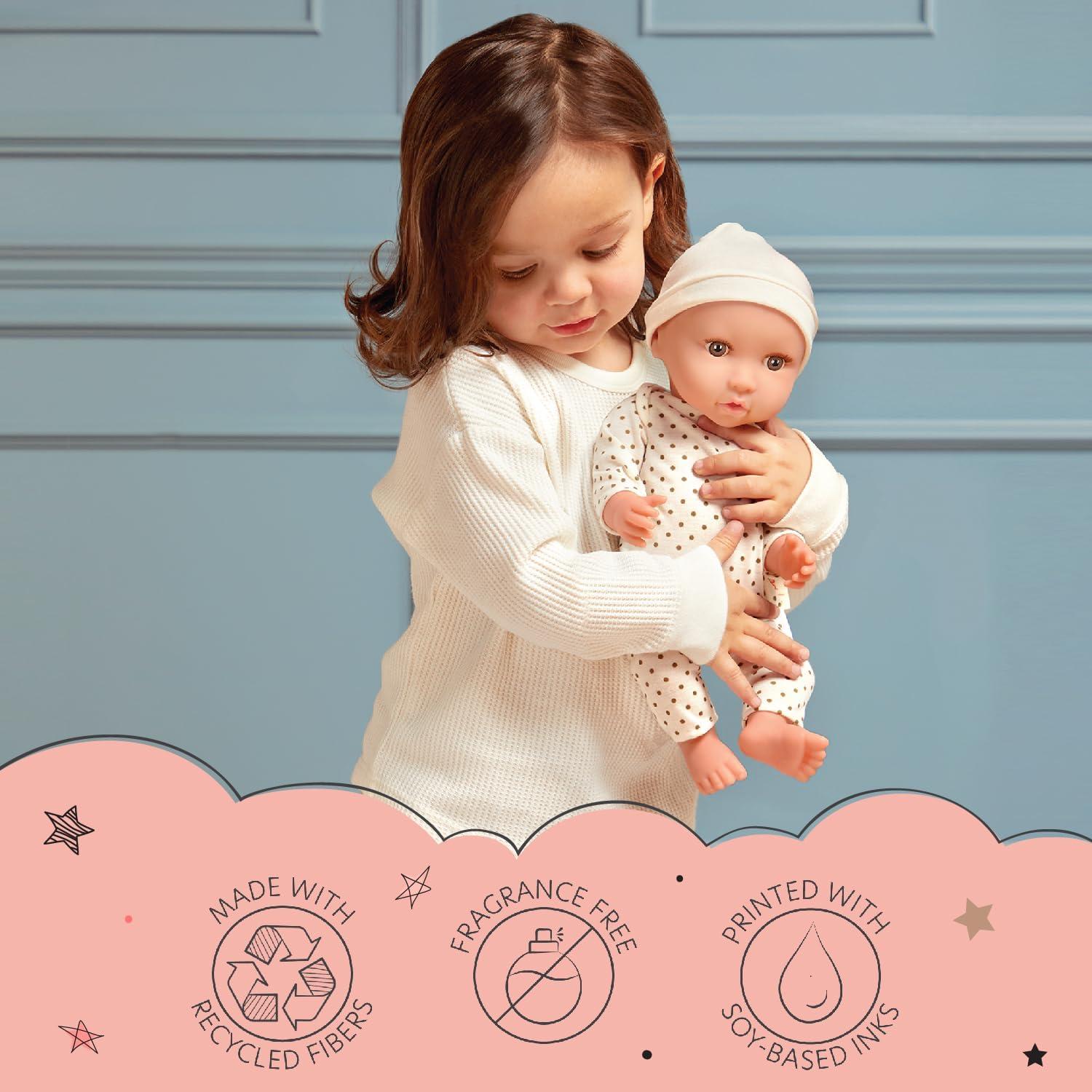 LullaBaby 14" Baby Doll & Double Stroller Accessory Set - Pink & Golden Stars