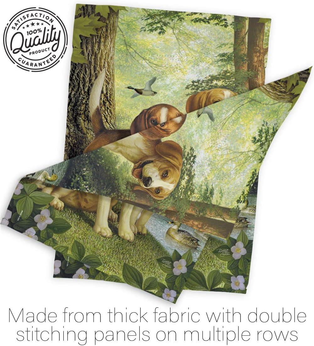 Breeze Decor Double Sided 40'' H x 28'' W Polyester Animal Flag Set