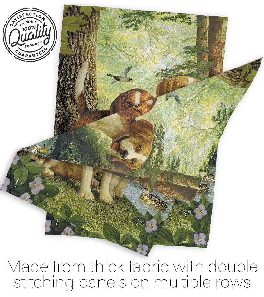 Breeze Decor Double Sided 40'' H x 28'' W Polyester Animal Flag Set