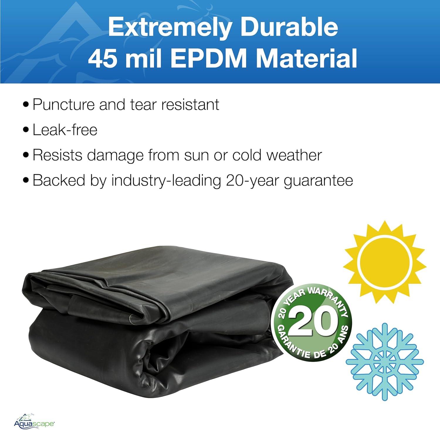 Aquascape EPDM 45 Mil Fish Safe Pond Liner