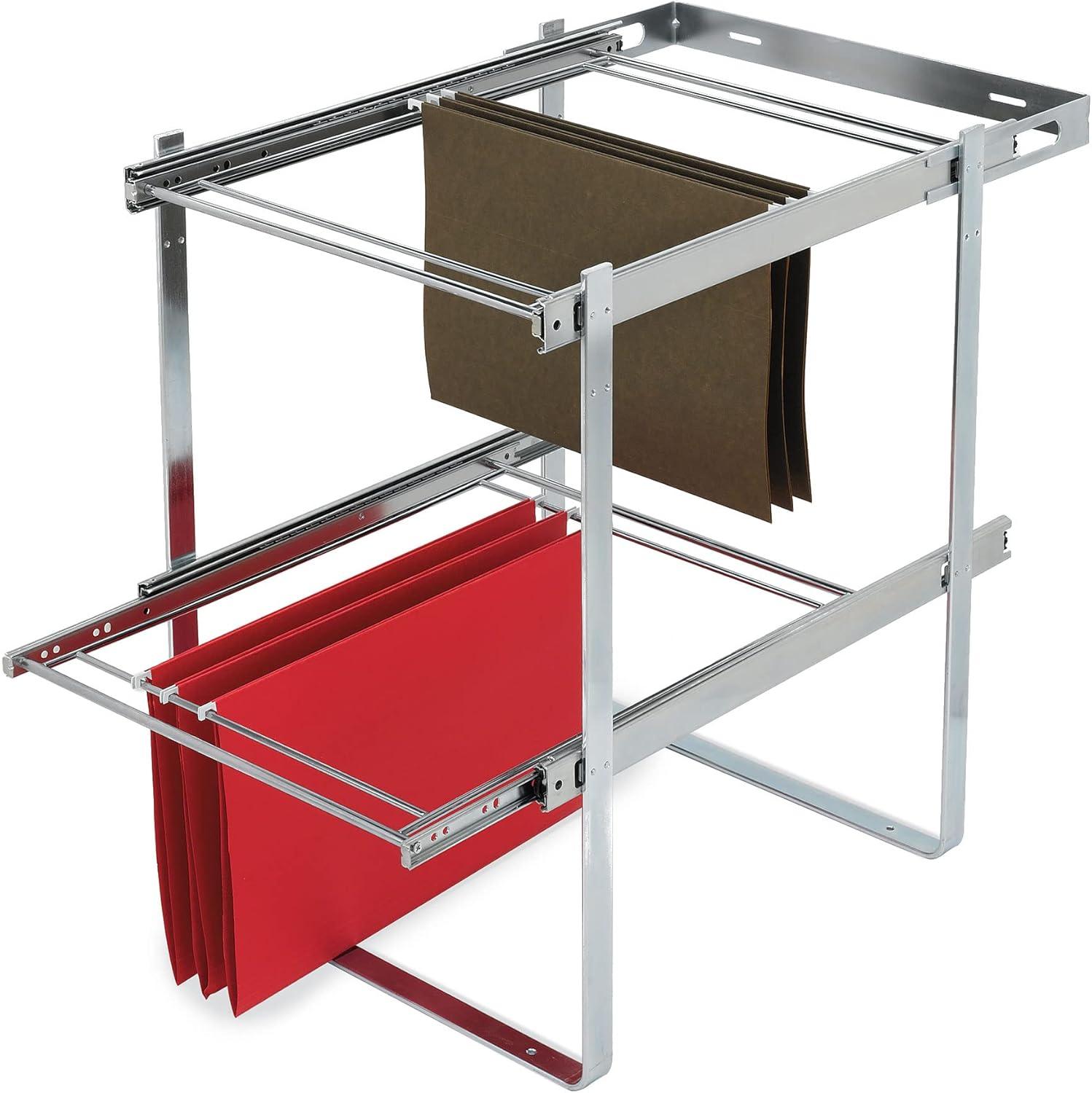 Rev-A-Shelf 2 14.5" Tier Base Cabinet File Drawer Organizer System