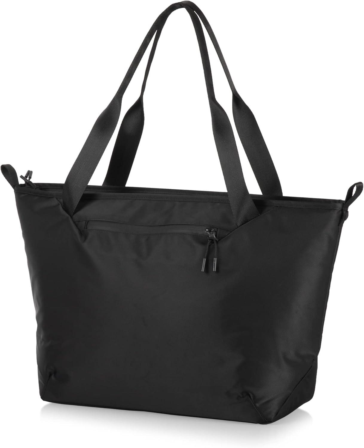 Carbon Black Insulated Recycled Material Cooler Tote Bag