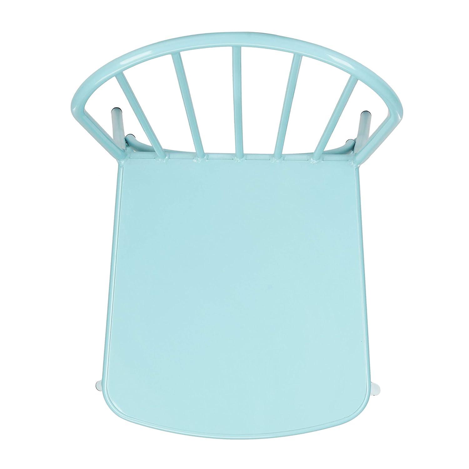 SAFAVIEH Everleigh Outdoor Patio Side Chair, Baby Blue, Set of 2