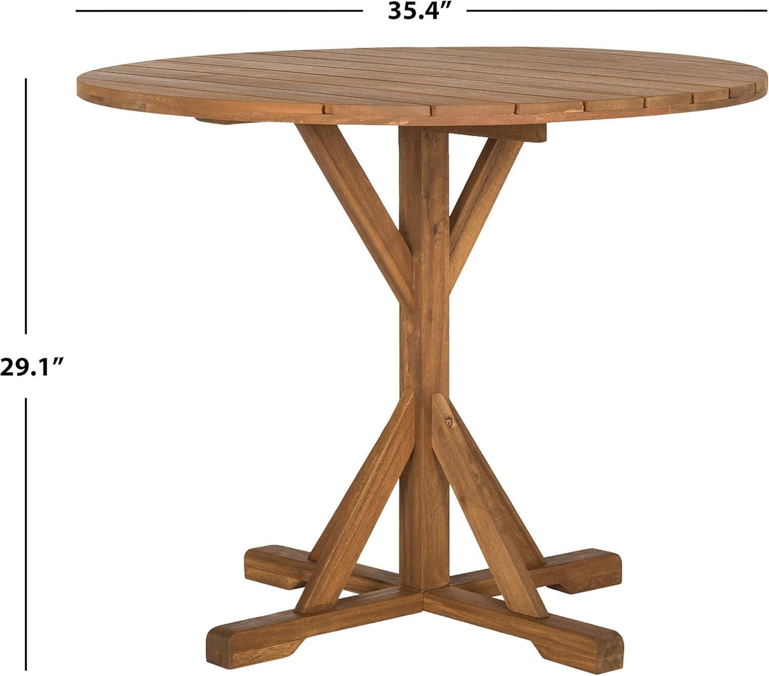 Safavieh Arcata Outdoor Patio Round Table - Natural