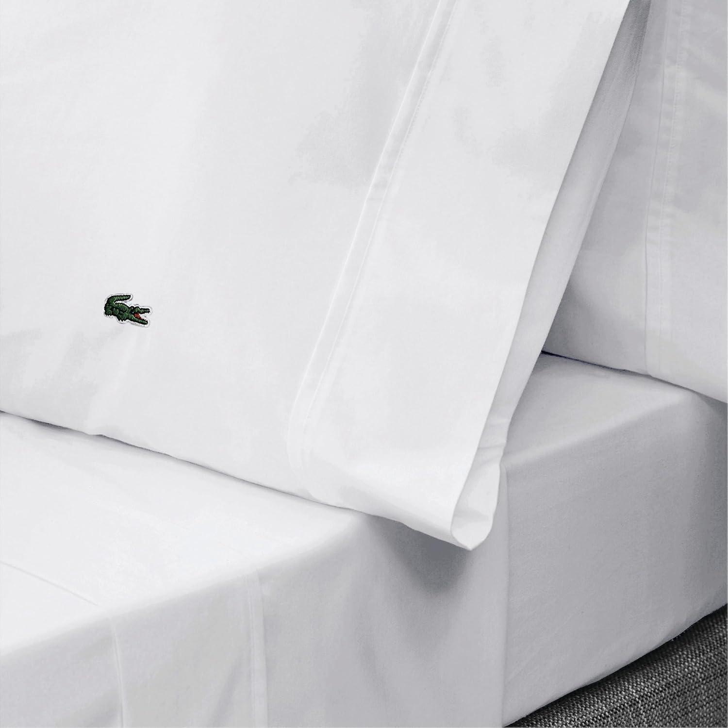 Lacoste Lacoste Cotton Percale 200 Thread Count 100% Cotton Sheet Set