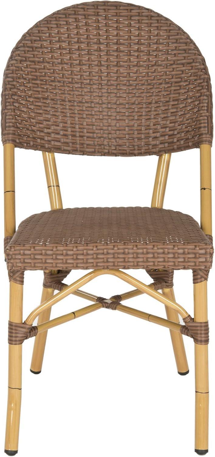 Safavieh Barrow Outdoor Patio Stacking Chair, Set of 2 - Brown