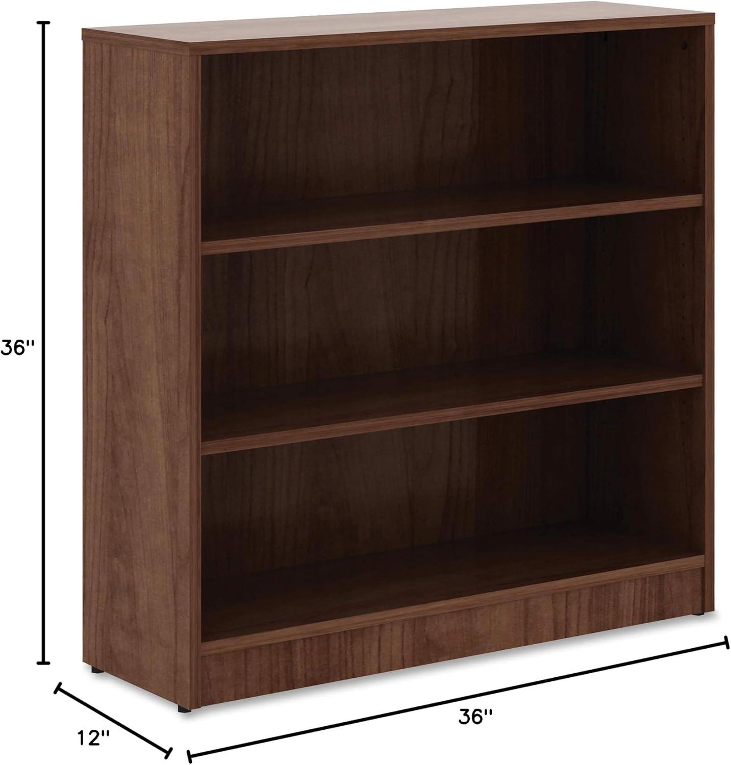 HYOHPOE Walnut Laminate Bookcase  36" x 36" x 12"