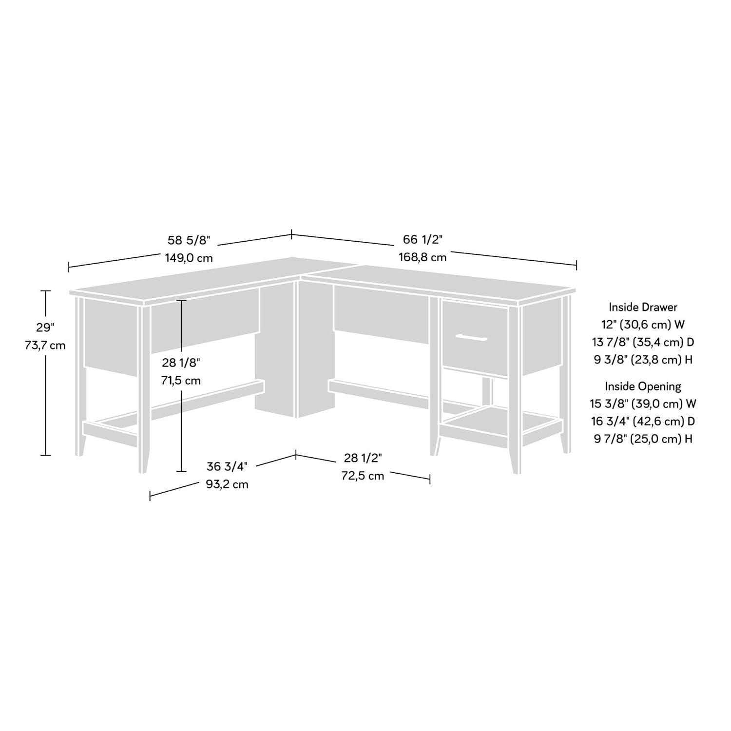Millwood Pines Dobby Summit Station L-Desk