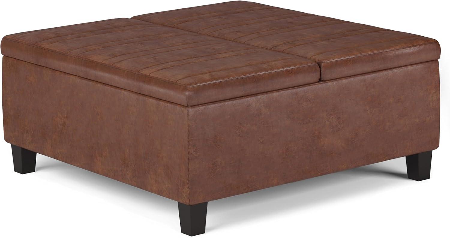 Simpli Home Ellis Coffee Table Storage Ottoman