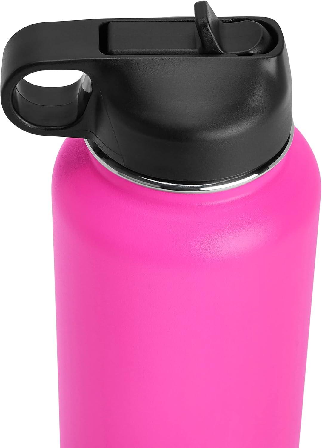 Makerflo 32 oz Pink Hydro Powder Coated Tumbler Ideal for DIY Crafts -Laser Engraving