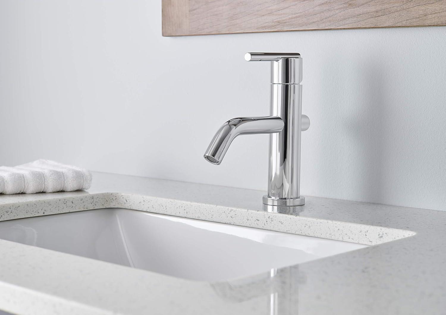 Parma Single Hole Bathroom Faucet with Drain Assembly