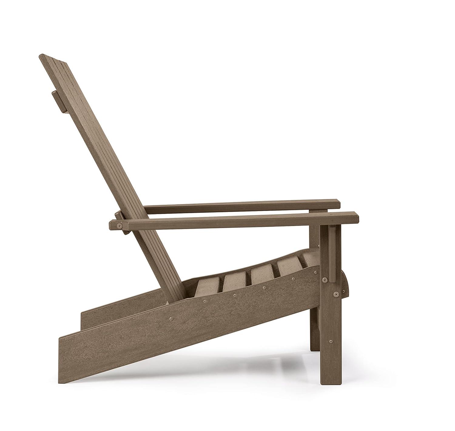 Keter Keter Montauk Adirondack Chair Modern Premium Weatherproof Outdoor Patio Furniture Ideal for Entertaining by the Pool or Backyard Fire Pit