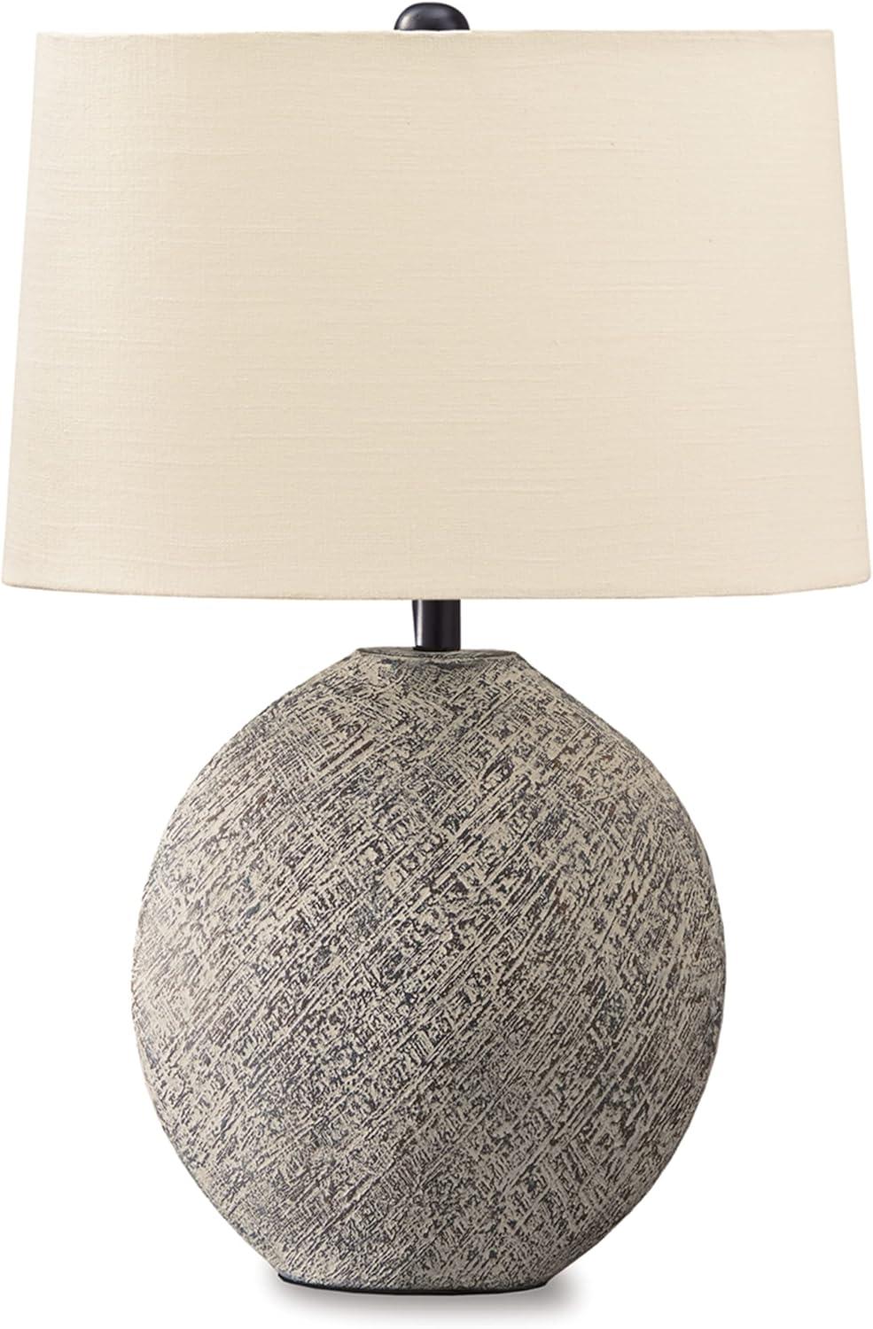 Harif Table Lamp Black - Signature Design by Ashley: Oval Shade, 3-Way Switch, 26.63" Height