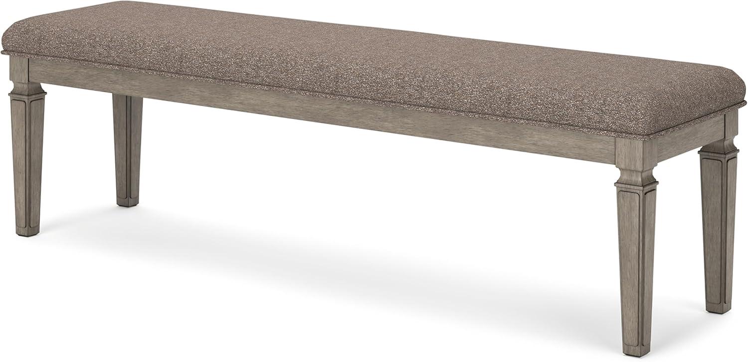 Signature Design by Ashley Traditional Lexorne 63" Dining Bench  Gray