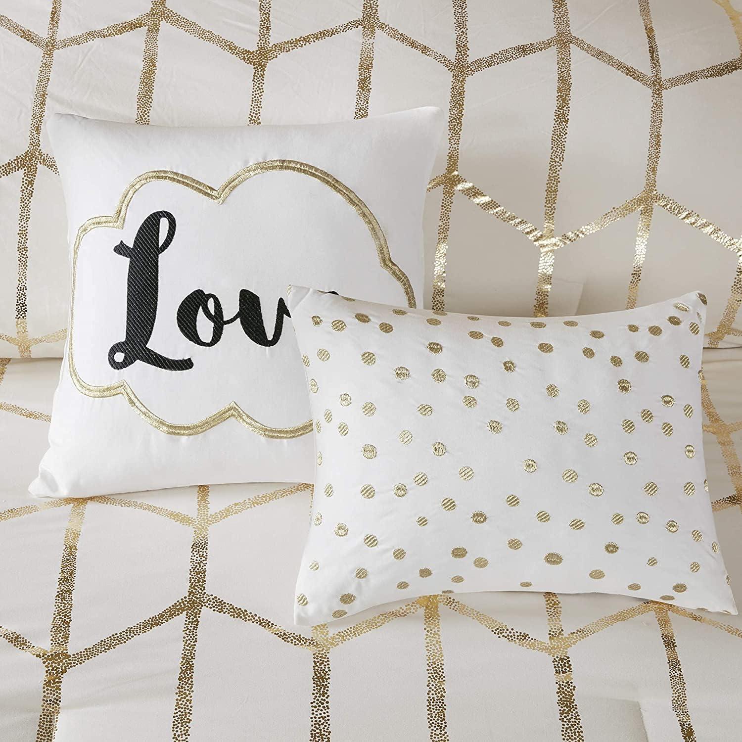 Intelligent Design Raina Metallic Printed Comforter Set