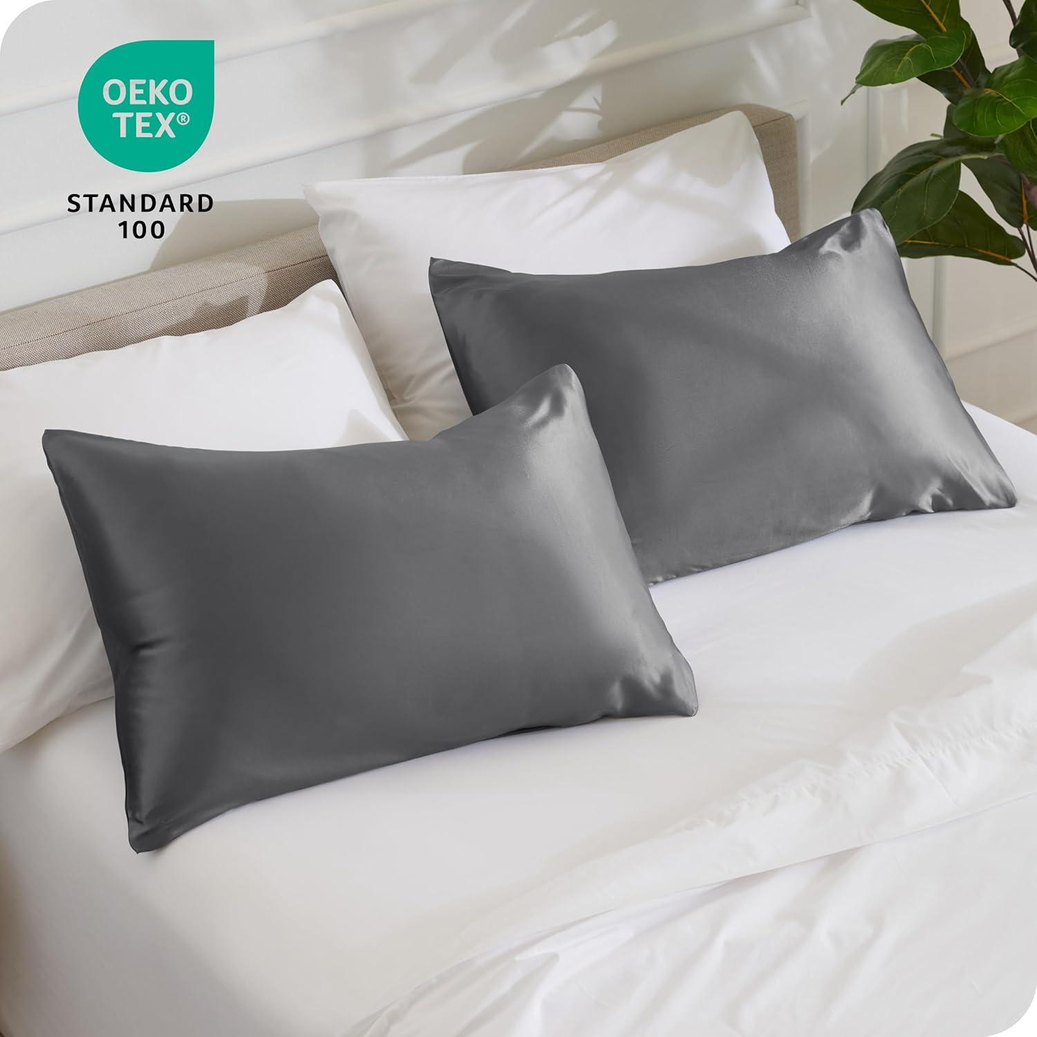 Bare Home 100% Mulberry Silk Pillowcase Envelope Closure