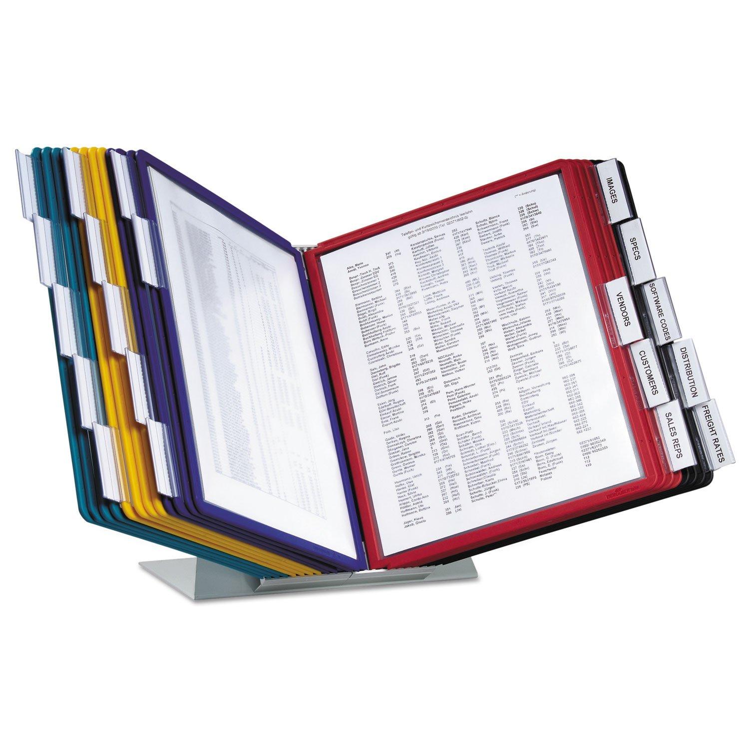 Durable® ario Reference Desktop System, 20 Panels, Assorted Borders And Panels