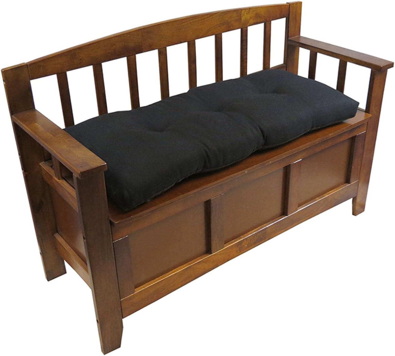 Gripper 35" Tufted Omega Universal Bench Cushion Gold: Indoor Woven Polyester Rectangle Seat, 3" Thick, 36"x14"