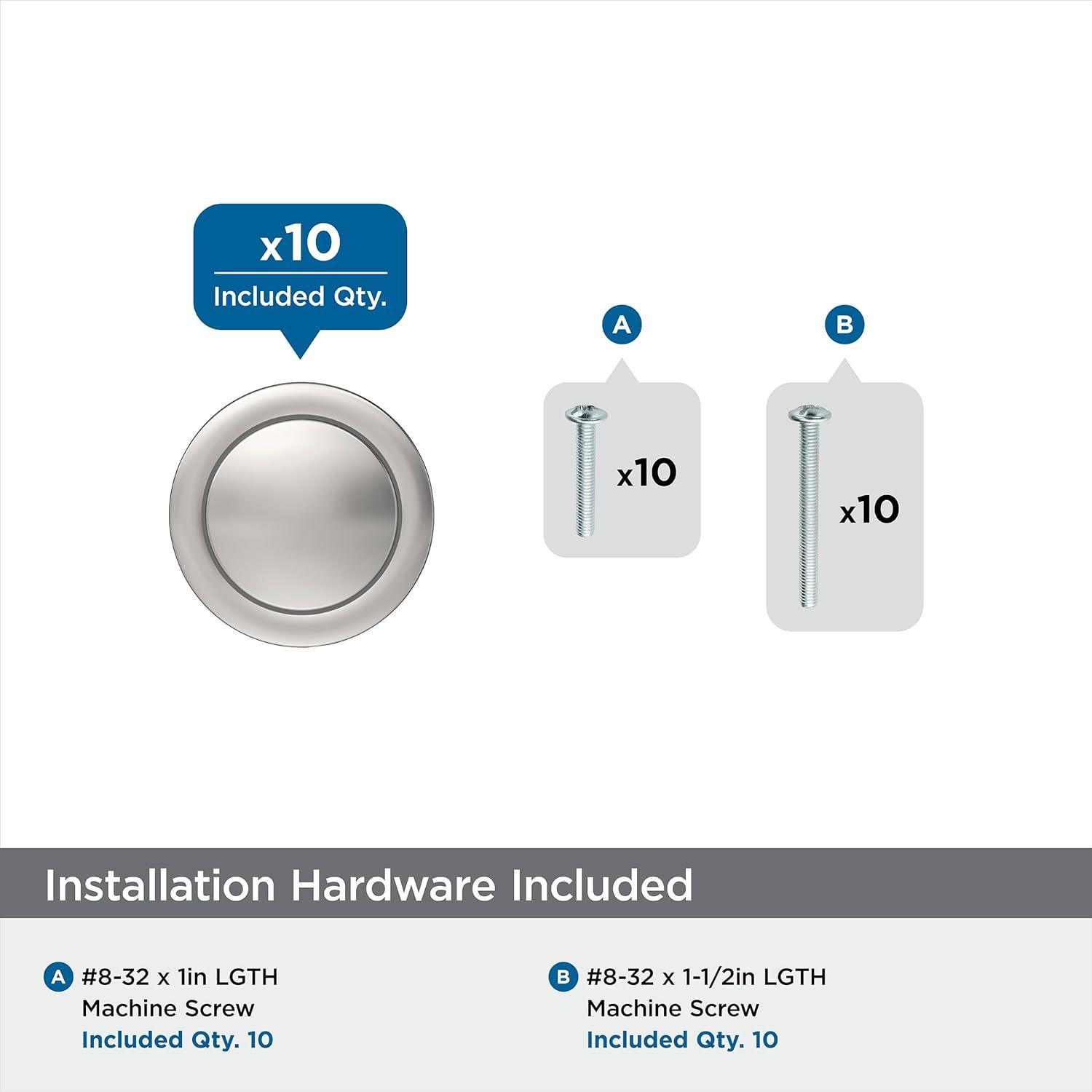 Loop 1-3/16 Inch Diameter Round Knob Multipack