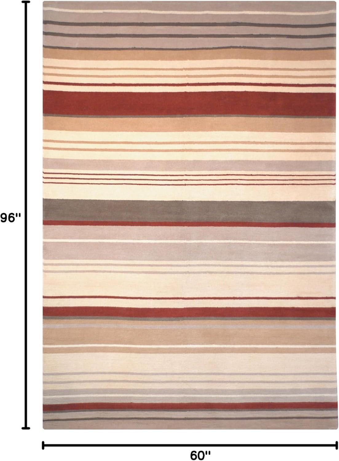 Safavieh Lexington Hand Tufted Wool Pile Striped Rug