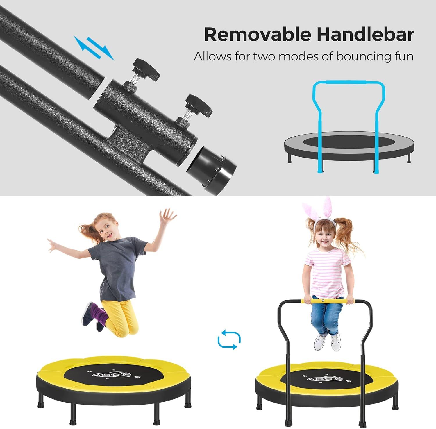 SONGMICS Trampoline for Kids,Toddler Trampoline for Indoor and Outdoor, 36"