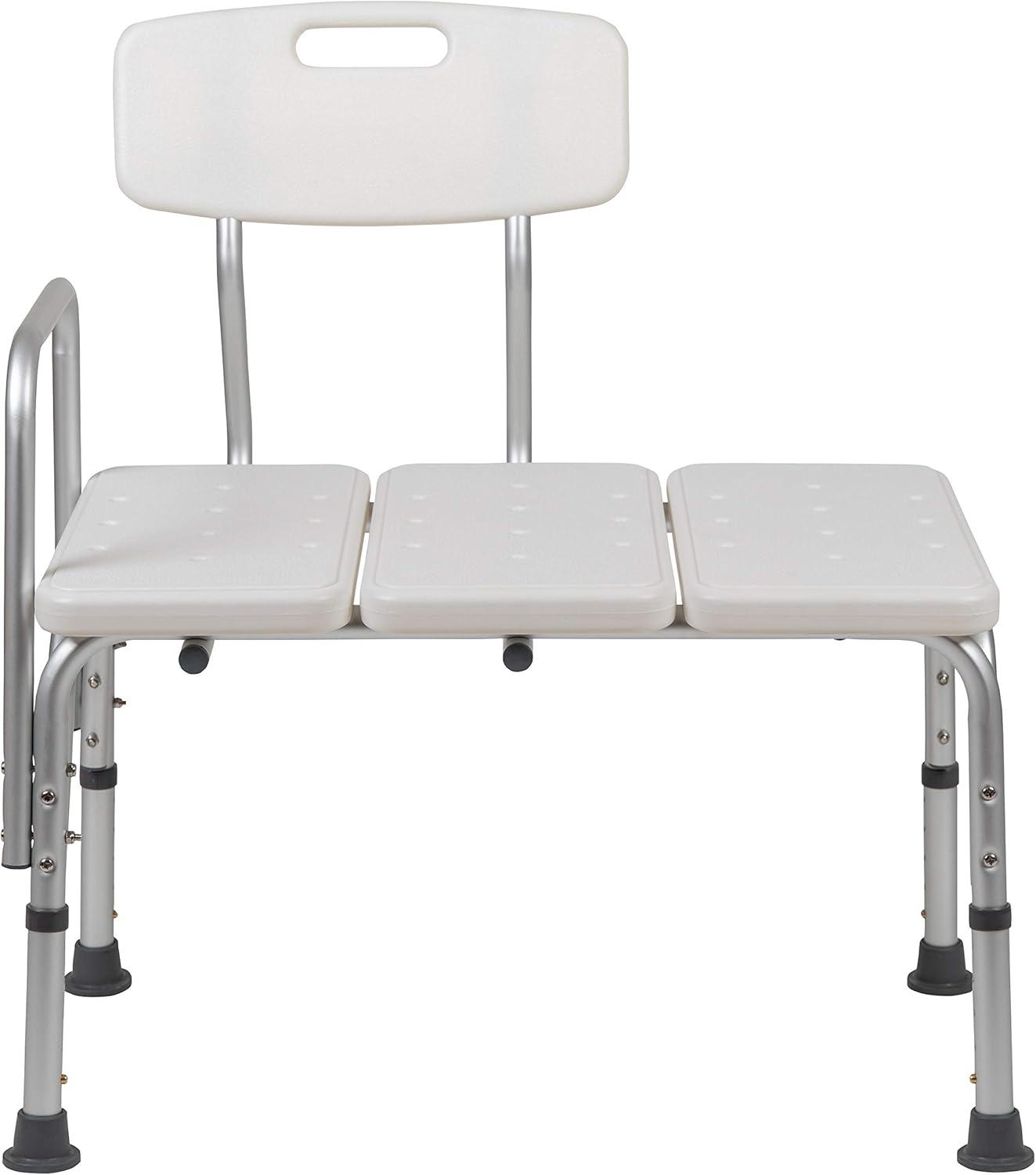 Phoebe Aluminum Height Adjustable Medical Shower Transfer Bench