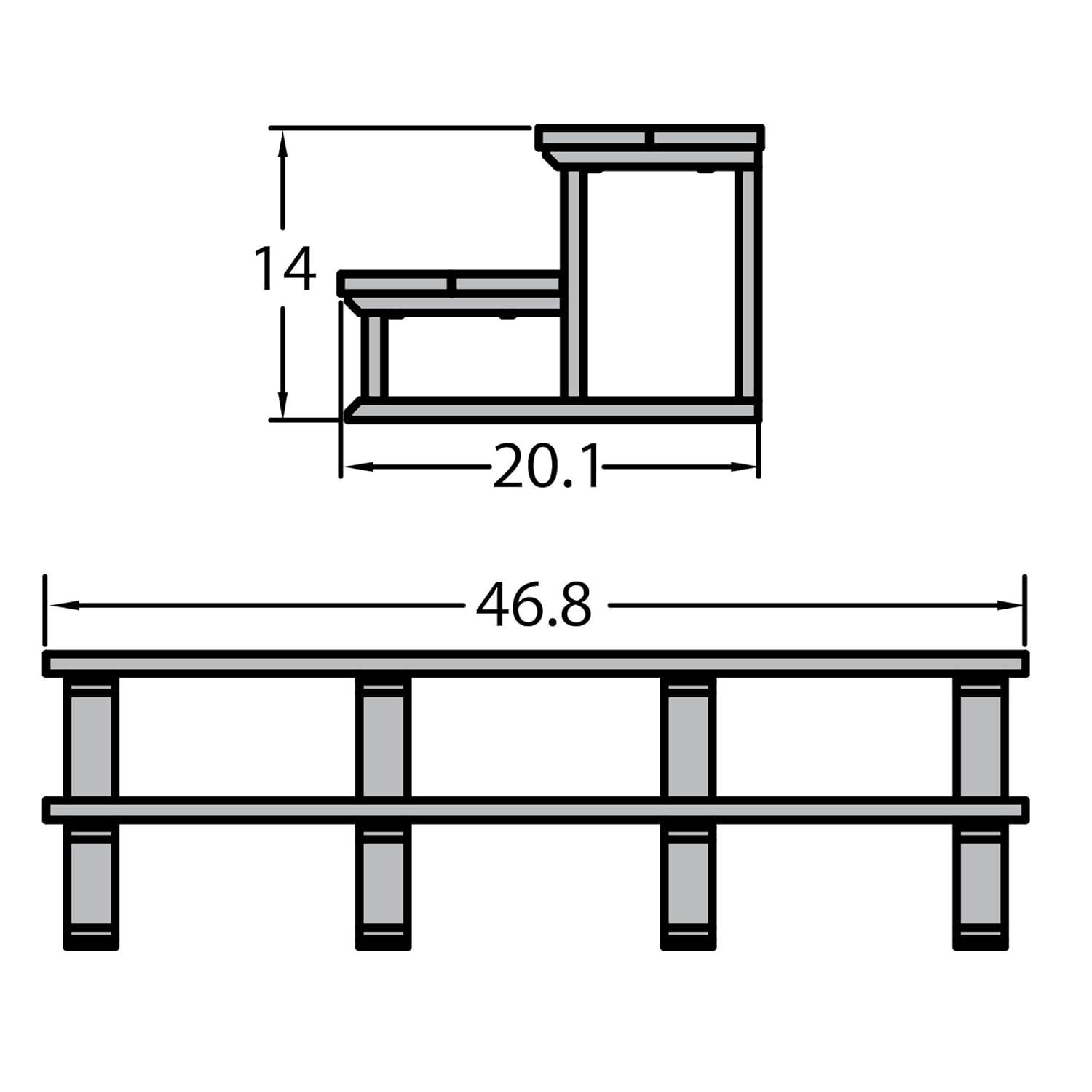 Spa Highwood USA 20'' D Slip Resistant , Antimicrobial Hot Tub Step