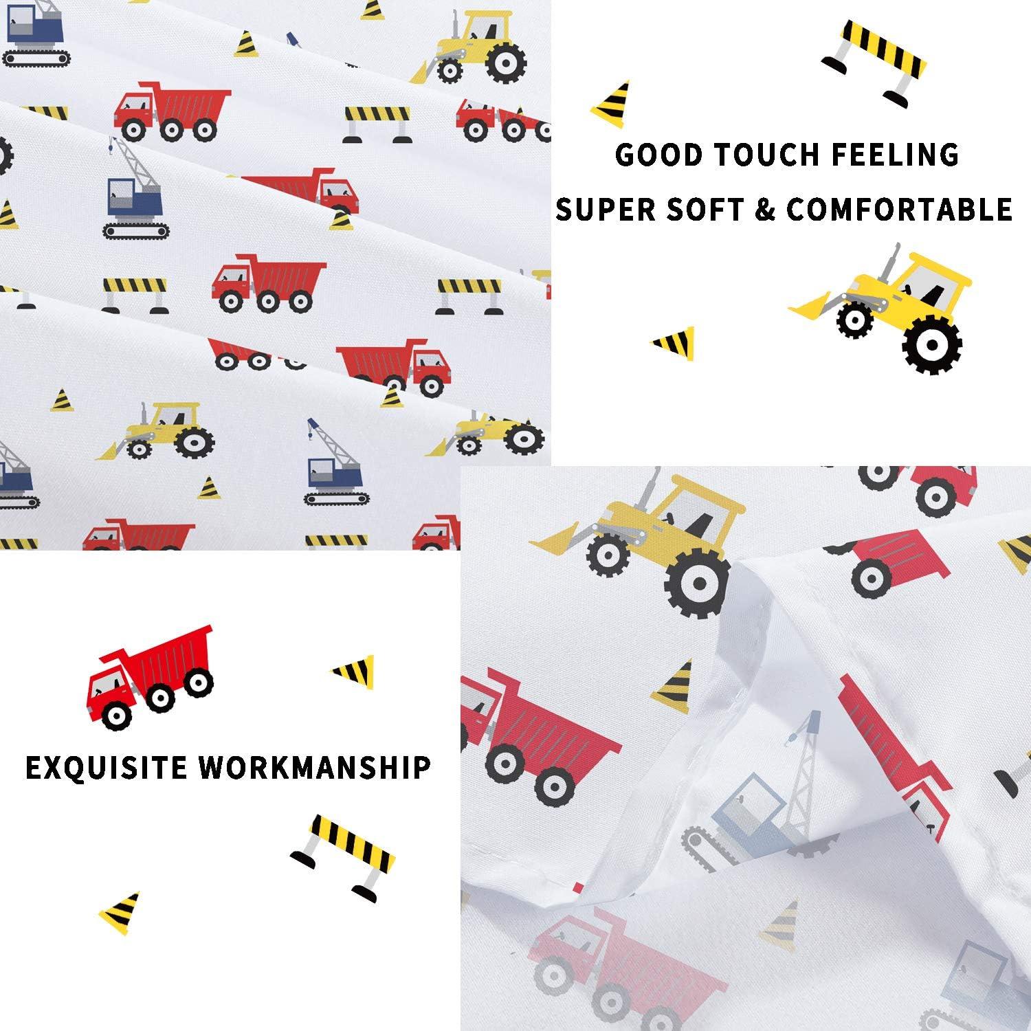 Softan Kids Bed Sheet Set, Girls Twin Size Sheets, Microfiber Fitted Sheet and Pillowcase, Breathable and Silky Soft, 3 Piece Castle Princess Printed Twin Bed Sheet