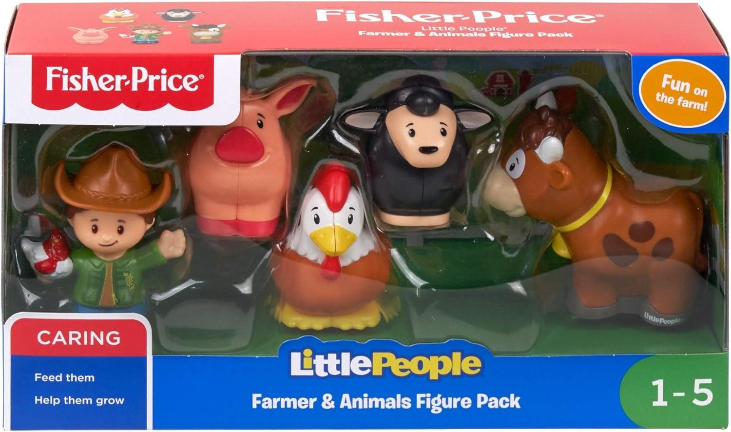 Fisher-Price Little People Farmer & Animals Action Figure Set, 5 Pieces