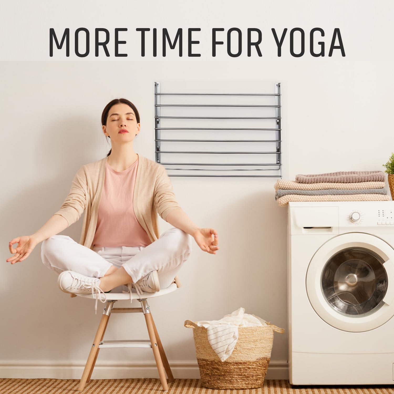 Rebrilliant Stainless Steel Foldable Wall Mounted Drying Rack