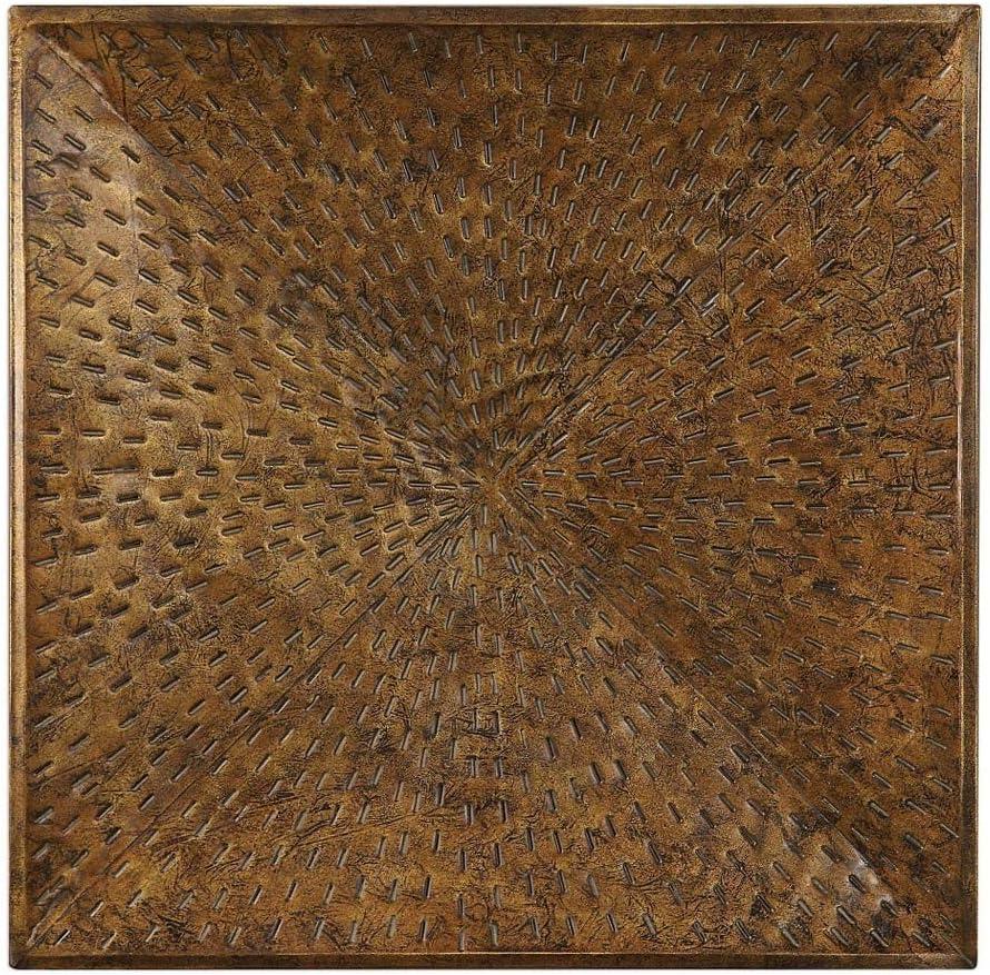 Uttermost Blaise 31 1/2" Square Bronze Metal Wall Art