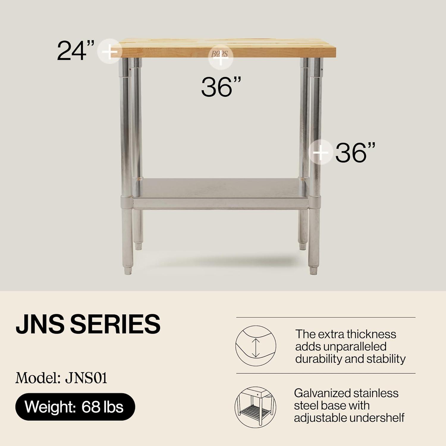John Boos & Co Wood Top Workbench
