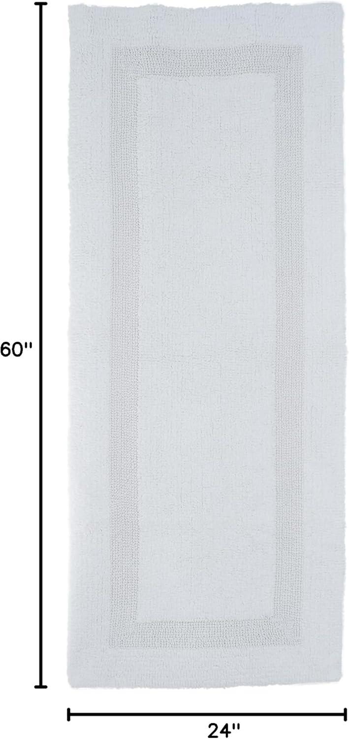 Lavish Home 100% Cotton Reversible Long Bath Rug