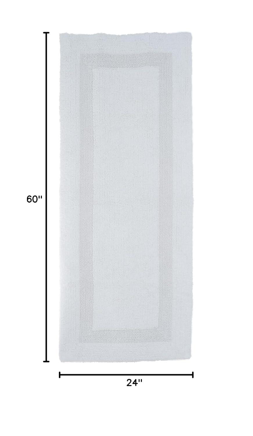 Lavish Home 100% Cotton Reversible Long Bath Rug