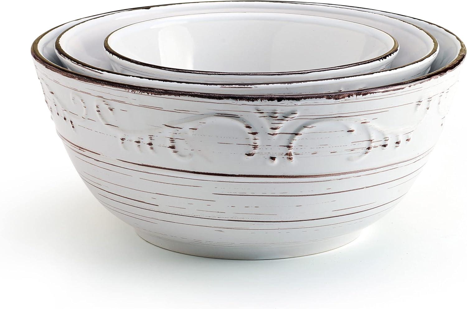 Pfaltzgraff Trellis Serving Bowl Set