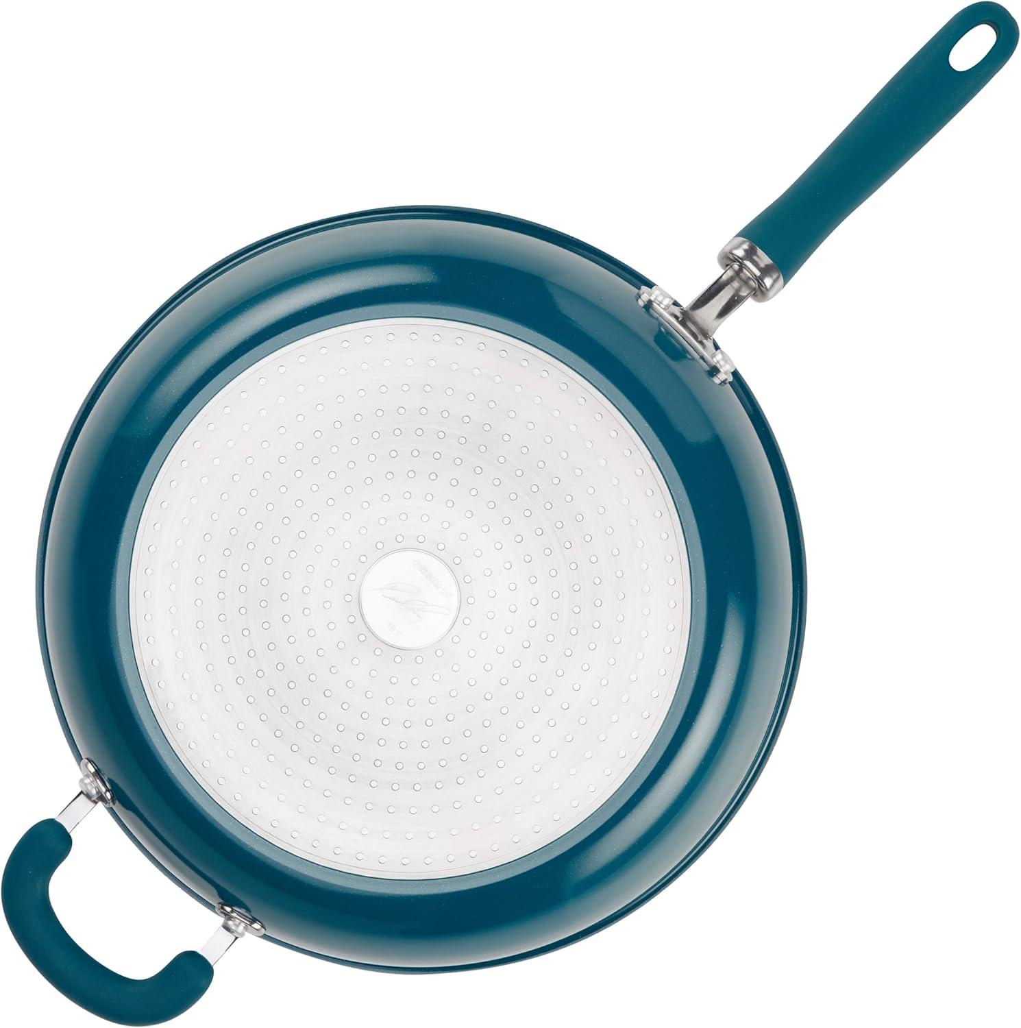 Rachael Ray Create Delicious Nonstick Deep Frying Pan / Skillet, 12.5 Inch