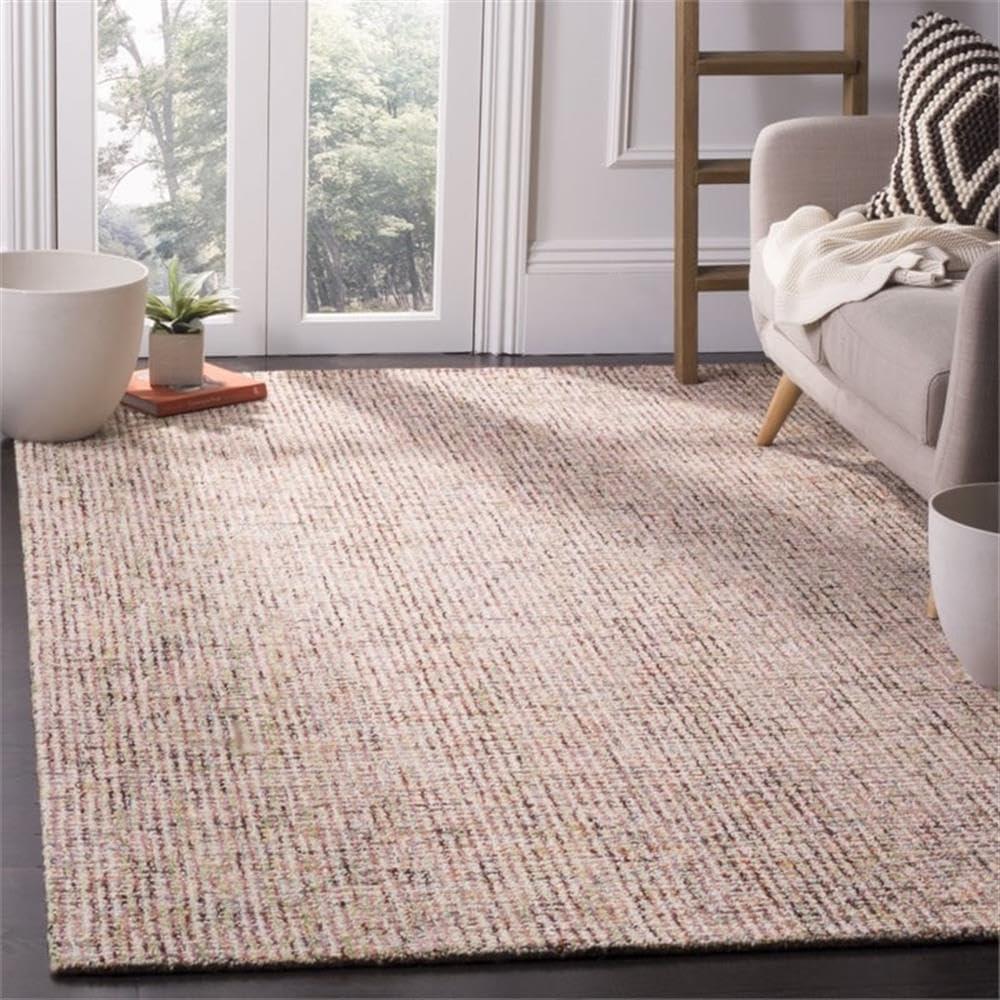 Abstract ABT468 Handmade Indoor Area Rug - Black/Ivory - 9'x12' - Safavieh